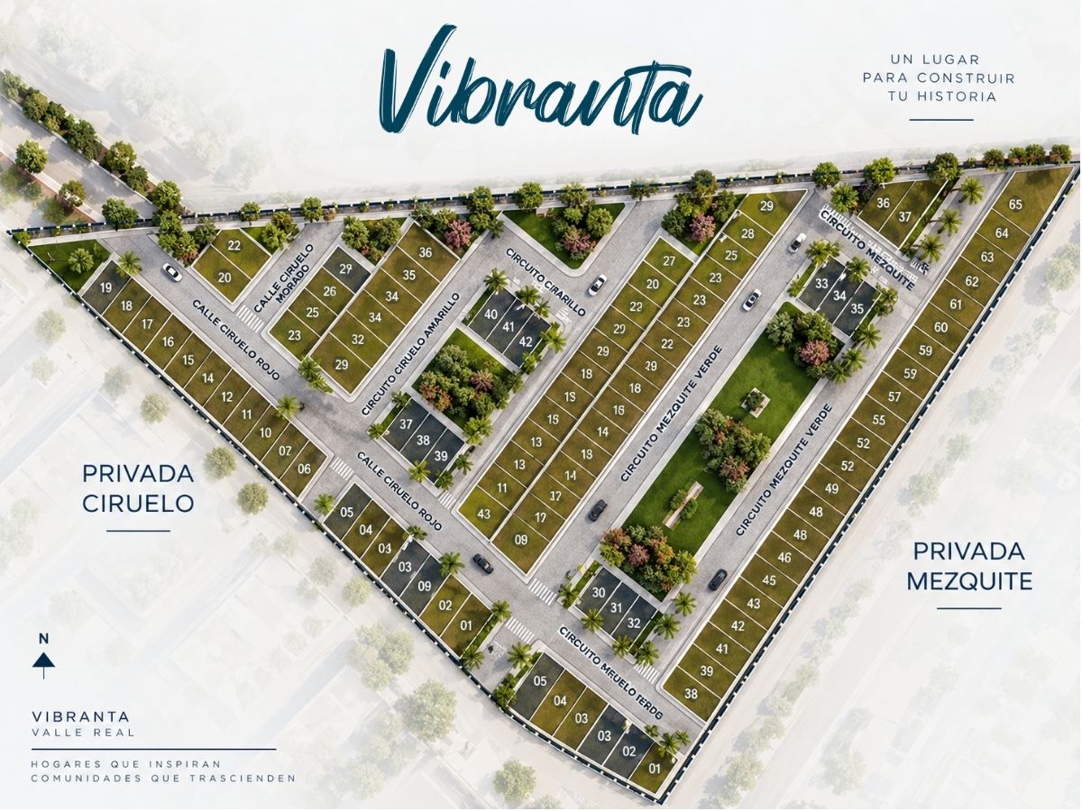 Lotes urbanizados de 96 m²
